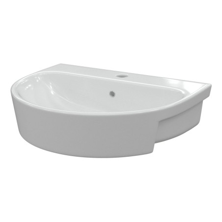 Cadiz 555x435mm 1TH Semi Recessed Basin | Basins | BathroomK