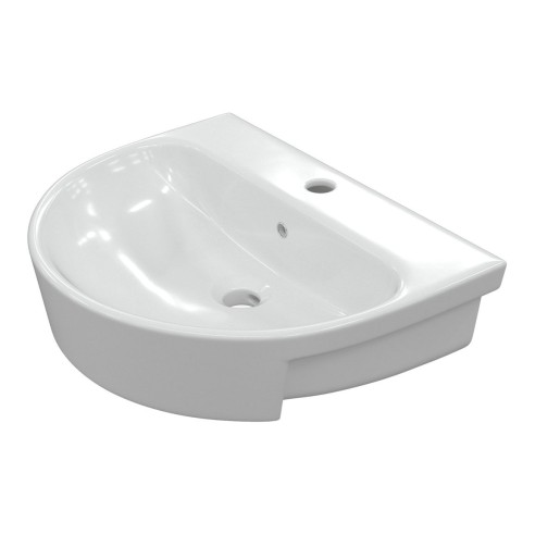 Cadiz 555x435mm 1TH Semi Recessed Basin | Basins | BathroomK