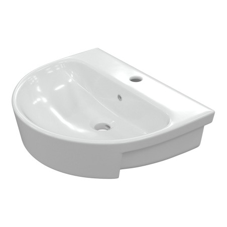 Cadiz 555x435mm 1TH Semi Recessed Basin | Basins | BathroomK