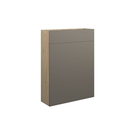 Envio 600mm Slim WC Unit - Matt Stone (Oak Cab) | WC Units |