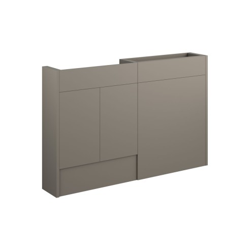 Envio 1236mm Slim Basin & WC Unit Pack - Matt Stone (Oak Cab