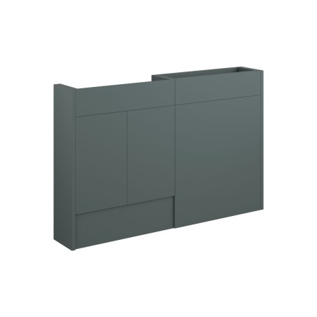 Envio 1236mm Slim Basin & WC Unit Pack - Matt Green (Grey Ca