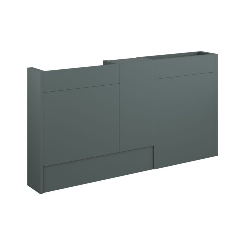Envio 1536mm Slim Basin  WC & 1 Door Unit Pack - Matt Green
