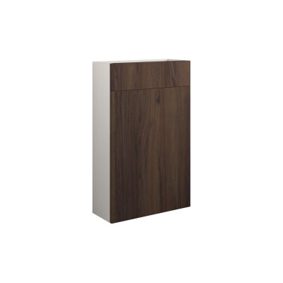 Envio 500mm Slim WC Unit - Warm Walnut (Grey Cab) | WC Units