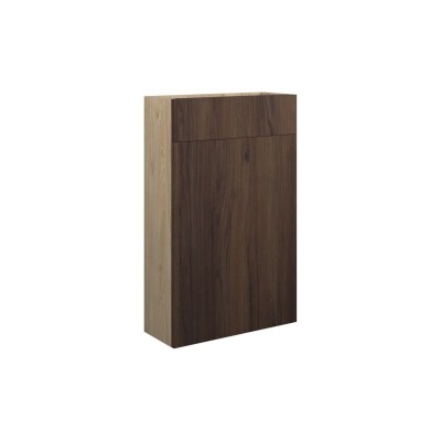 Envio 500mm Slim WC Unit - Warm Walnut (Oak Cab) | WC Units