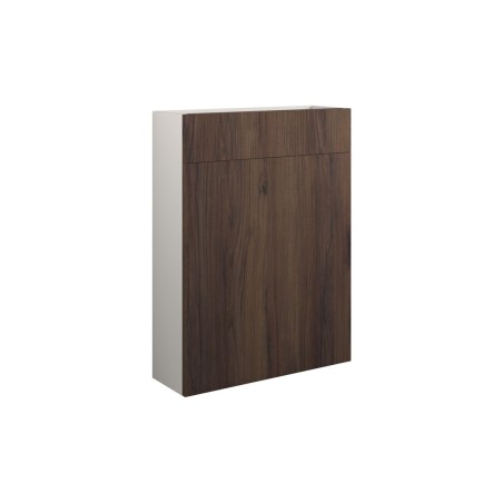Envio 600mm Slim WC Unit - Warm Walnut (Grey Cab) | WC Units