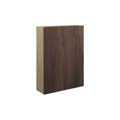 Envio 600mm Slim WC Unit - Warm Walnut (Oak Cab) | WC Units