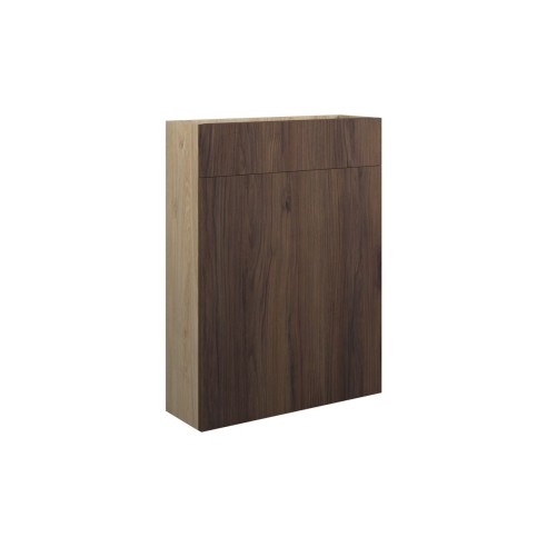 Envio 600mm Slim WC Unit - Warm Walnut (Oak Cab) | WC Units