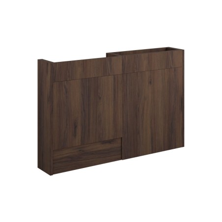 Envio 1236mm Slim Basin & WC Unit Pack - Warm Walnut (Grey C