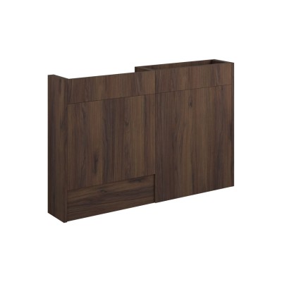 Envio 1236mm Slim Basin & WC Unit Pack - Warm Walnut (Oak Ca