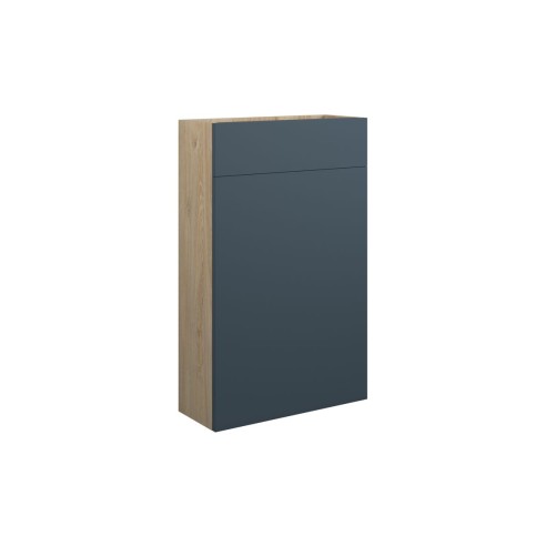 Envio 500mm Slim WC Unit - Matt Arley Blue (Oak Cab) | WC Un
