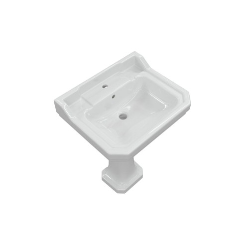 Santiago 600x500mm 1TH Basin & Full Pedestal | Basins | Bath
