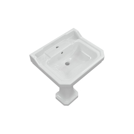 Santiago 600x500mm 1TH Basin & Full Pedestal | Basins | Bath