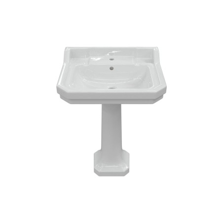 Santiago 600x500mm 1TH Basin & Full Pedestal | Basins | Bath