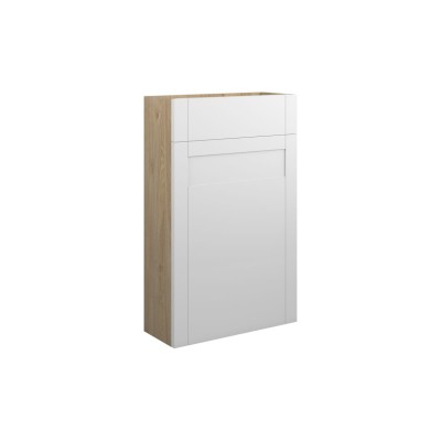 Anibel 500mm Slim WC Unit - Matt White (Oak Cab) | WC Units