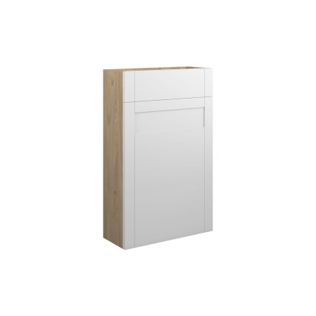 Anibel 500mm Slim WC Unit - Matt White (Oak Cab) | WC Units
