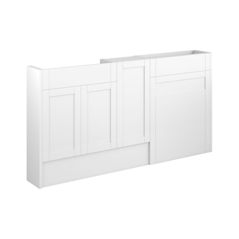 Anibel 1536mm Slim Basin  WC & 1 Door Unit Pack - Matt White