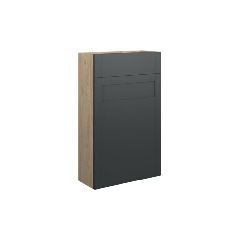 Anibel 500mm Slim WC Unit - Matt Graphite Grey (Oak Cab) | W