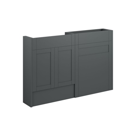 Anibel 1236mm Slim Basin & WC Unit Pack - Matt Graphite Grey