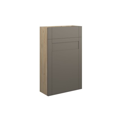 Anibel 500mm Slim WC Unit - Matt Stone (Oak Cab) | WC Units