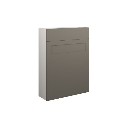 Anibel 600mm Slim WC Unit - Matt Stone (Grey Cab) | WC Units