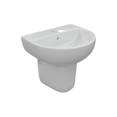 Terasso 450x400mm 1TH Basin & Semi Pedestal | Basins | Bathr