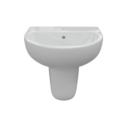 Terasso 450x400mm 1TH Basin & Semi Pedestal | Basins | Bathr