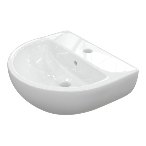 Terasso 450x380mm 1TH Cloakroom Basin & Chrome Bottle Trap |