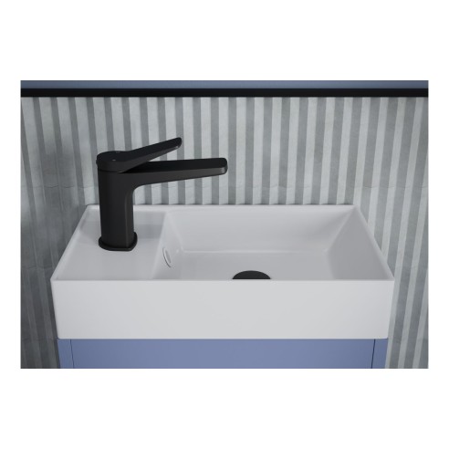 Evoro 500mm Floor Standing WC Unit - Matt Misty Blue | WC Un