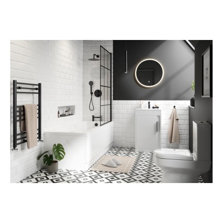 Evoro 500mm Floor Standing WC Unit - White Gloss | WC Units