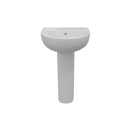 Terasso 550x400mm 1TH Basin & Full Pedestal | Basins | Bathr