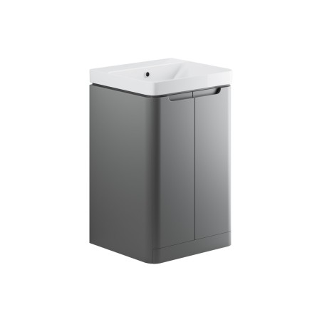 Lagos 500mm 2 Door Floor Standing Cloakroom Basin Unit - Mat