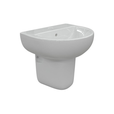 Terasso 550x400mm 1TH Basin & Semi Pedestal | Basins | Bathr