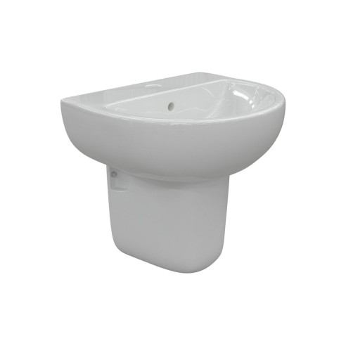 Terasso 550x400mm 1TH Basin & Semi Pedestal | Basins | Bathr