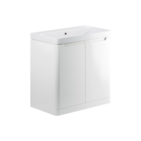 Lagos 805mm 2 Door Floor Standing Basin Unit - White Gloss |
