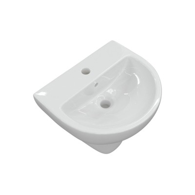 Terasso 550x400mm 1TH Basin & Semi Pedestal | Basins | Bathr 2