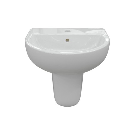 Terasso 550x400mm 1TH Basin & Semi Pedestal | Basins | Bathr