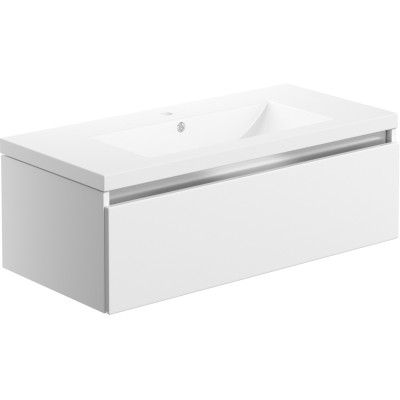 Coviha 815mm 1 Drawer Wall Hung Basin Unit Inc. Basin - Whit