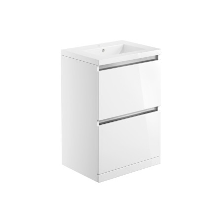 Coviha 615mm 2 Drawer Floor Standing Basin Unit Inc. Basin -