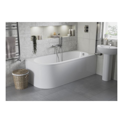Terasso 550x400mm 1TH Basin & Semi Pedestal | Basins | Bathr