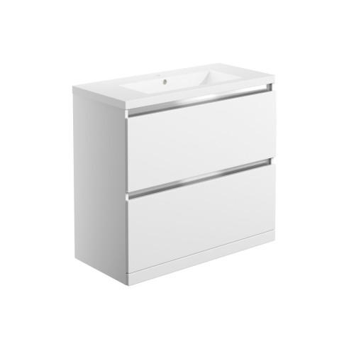 Coviha 815mm 2 Drawer Floor Standing Basin Unit Inc. Basin -
