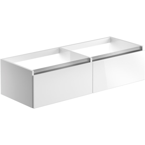 Coviha 1200mm Wall Hung Basin Unit Run (No Top) - White Glos