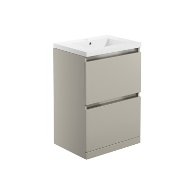 Coviha 615mm 2 Drawer Floor Standing Basin Unit Inc. Basin -