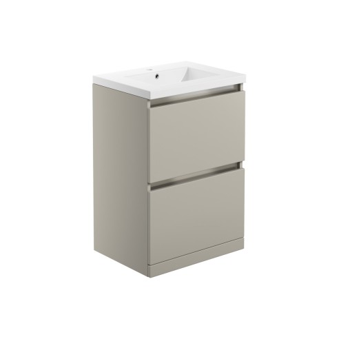 Coviha 615mm 2 Drawer Floor Standing Basin Unit Inc. Basin -