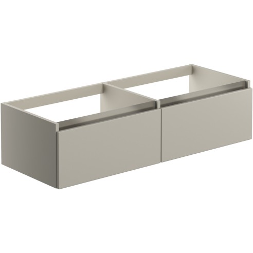Coviha 1200mm Wall Hung Basin Unit Run (No Top) - Matt Latte