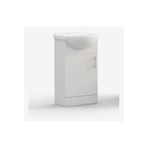 Tavira 450mm Basin Unit & Basin - White Gloss | Vanity Units