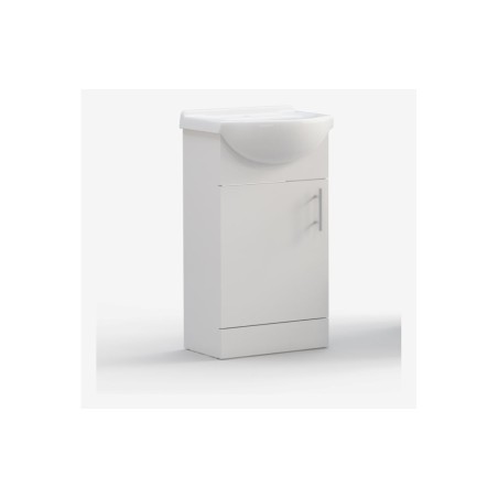 Tavira 450mm Basin Unit & Basin - White Gloss | Vanity Units