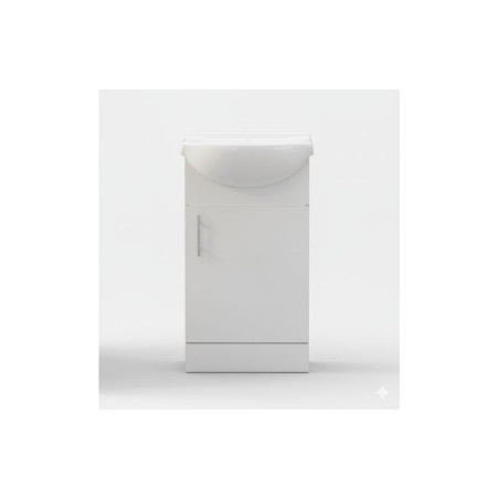Tavira 450mm Basin Unit & Basin - White Gloss | Vanity Units