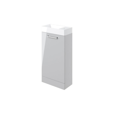Valbom 410mm Floor Standing 1 Door Basin Unit & 1TH Basin -