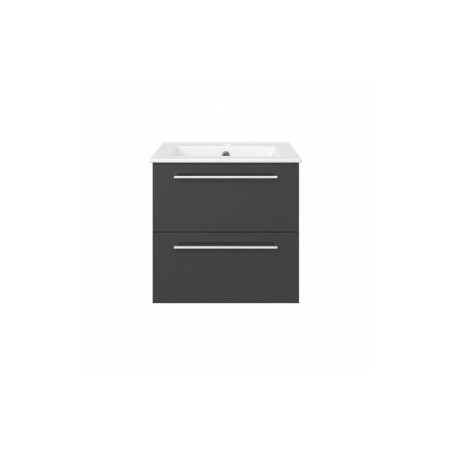 Valbom 510mm Wall Hung 2 Drawer Basin Unit & 1TH Thin Edge B